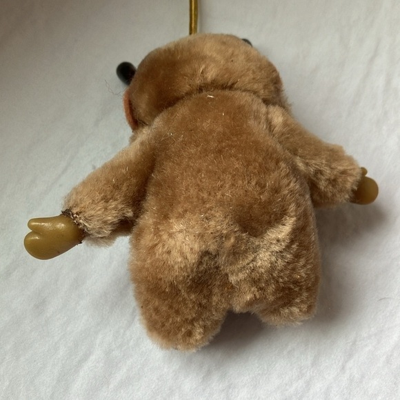 Russ & Berri Co: Vintage 1970s Mini Plush Reindeer Ornament- 3” tall - Picture 2 of 9